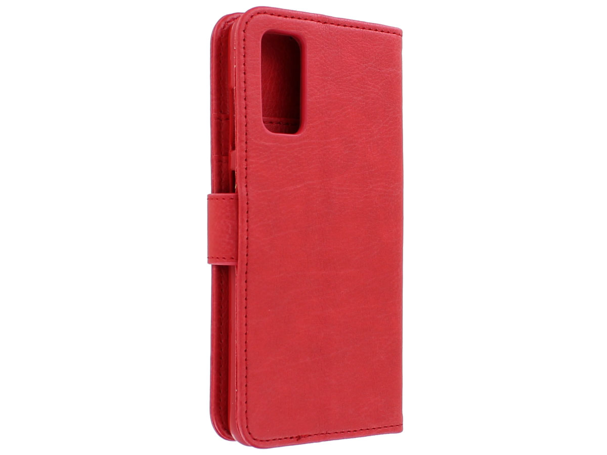 Book Case Deluxe Rood - Samsung Galaxy S20 hoesje