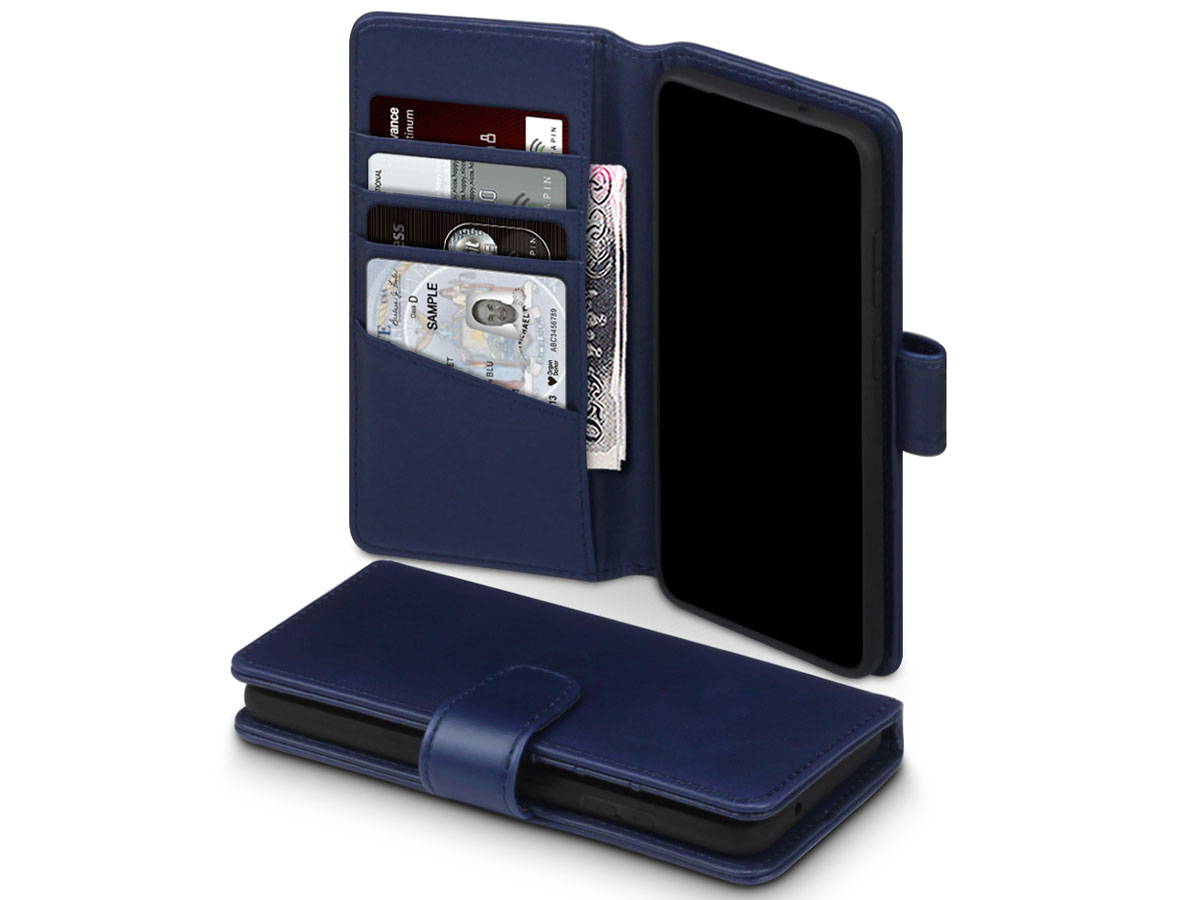CaseBoutique Wallet Case Leer Blauw - Galaxy S20 hoesje