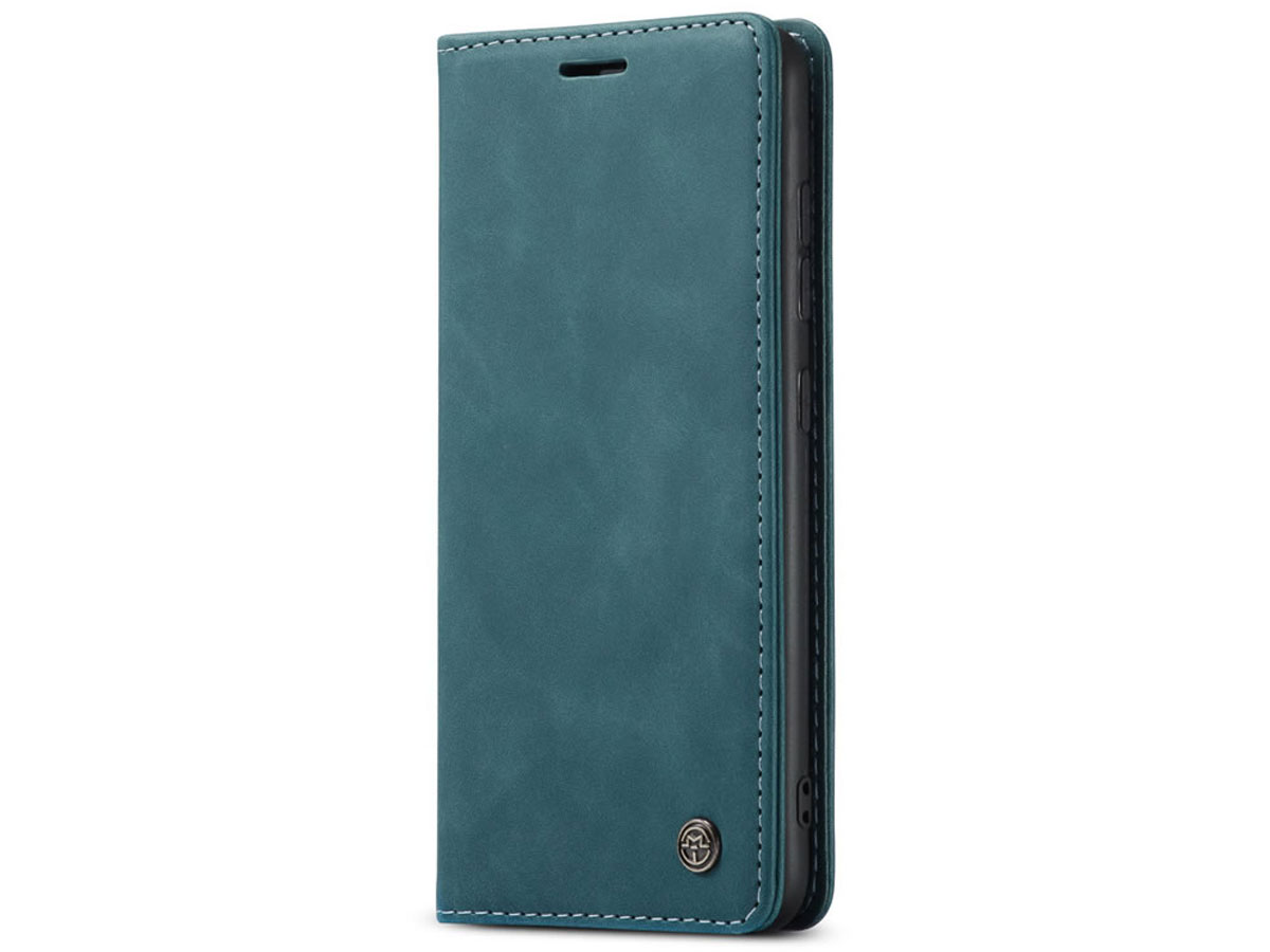 CaseMe Vintage BookCase Blauw - Samsung Galaxy S20 hoesje