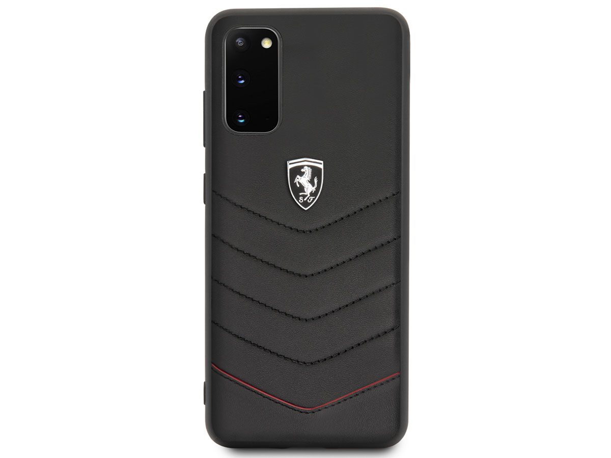Ferrari Quilted Leather Case - Samsung Galaxy S20 hoesje