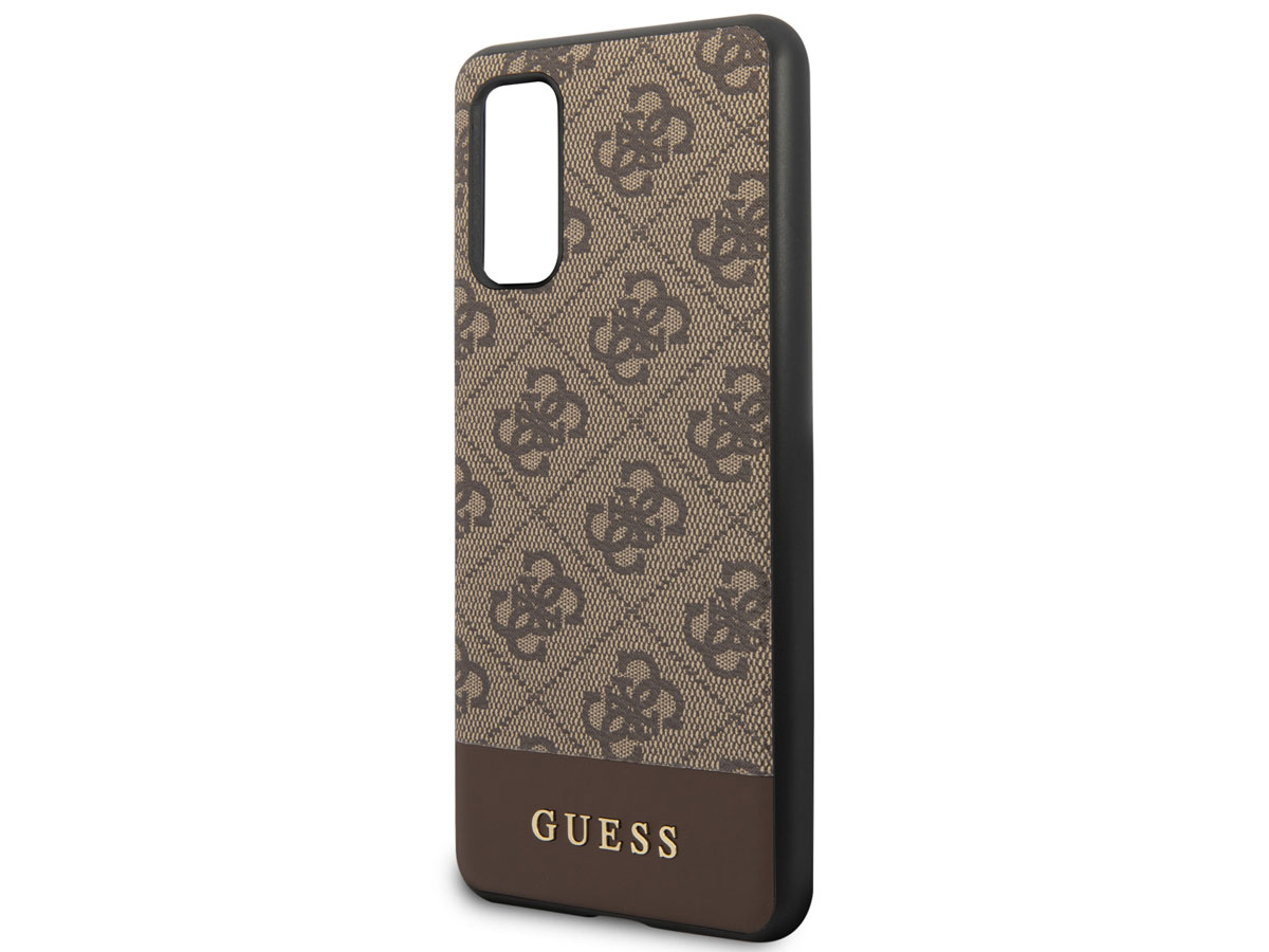 Guess 4G Monogram Case Bruin - Samsung Galaxy S20 hoesje