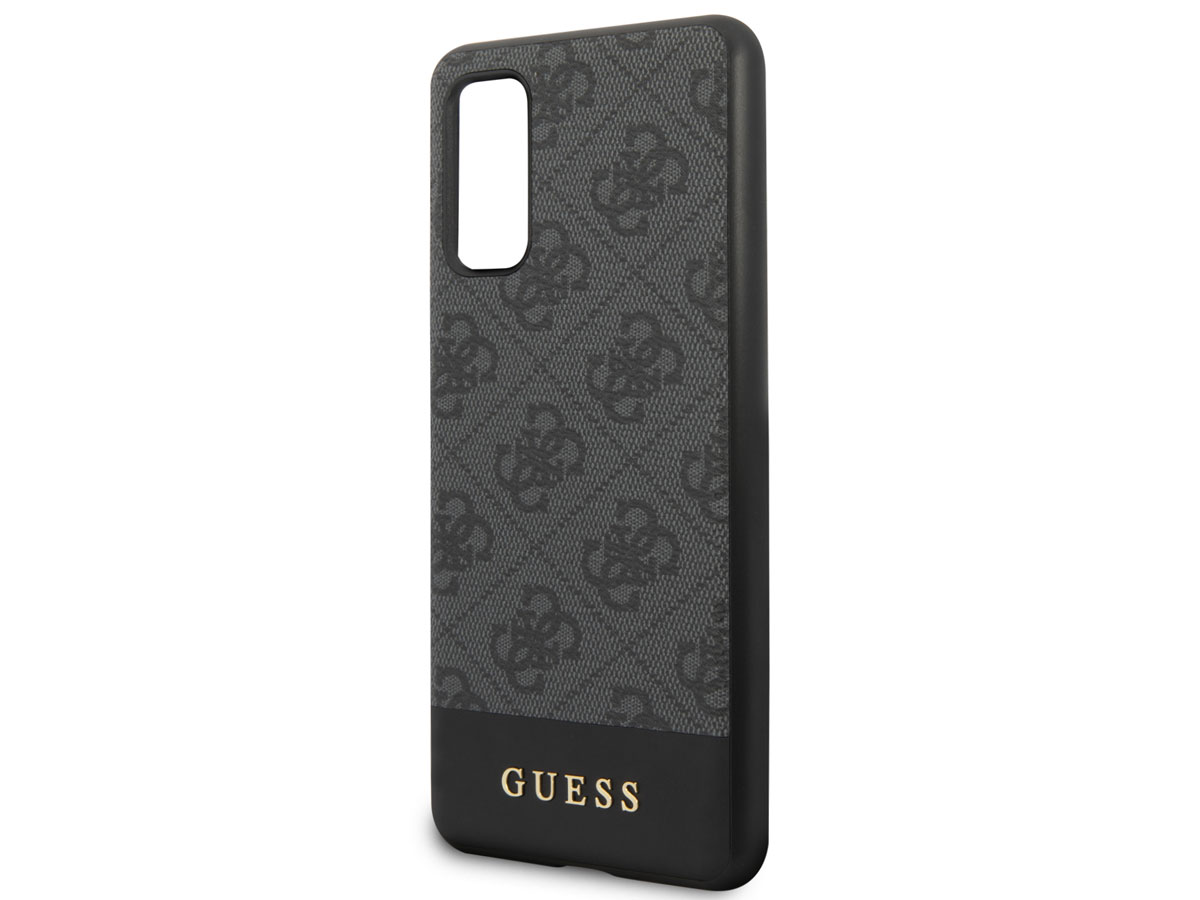 Guess 4G Monogram Case Grijs - Samsung Galaxy S20 hoesje