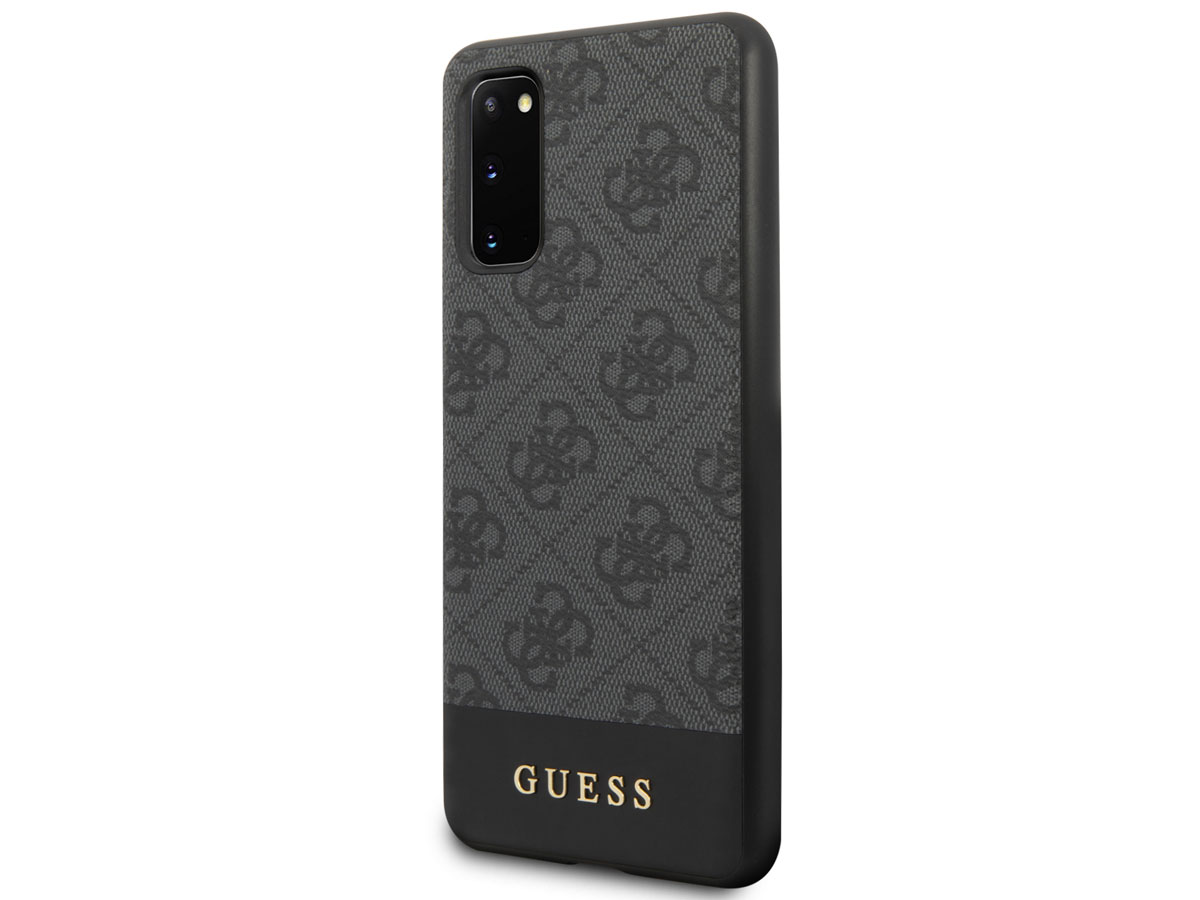 Guess 4G Monogram Case Grijs - Samsung Galaxy S20 hoesje