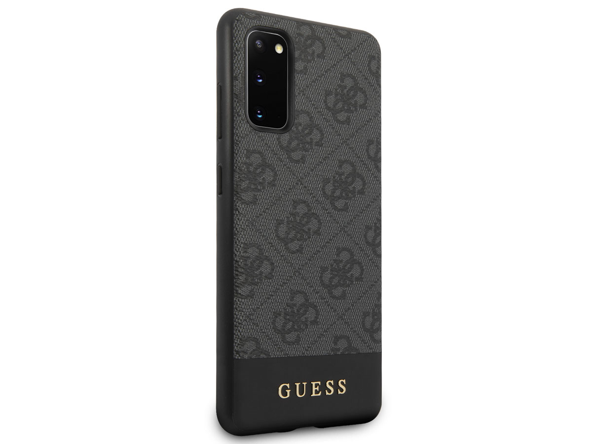 Guess 4G Monogram Case Grijs - Samsung Galaxy S20 hoesje