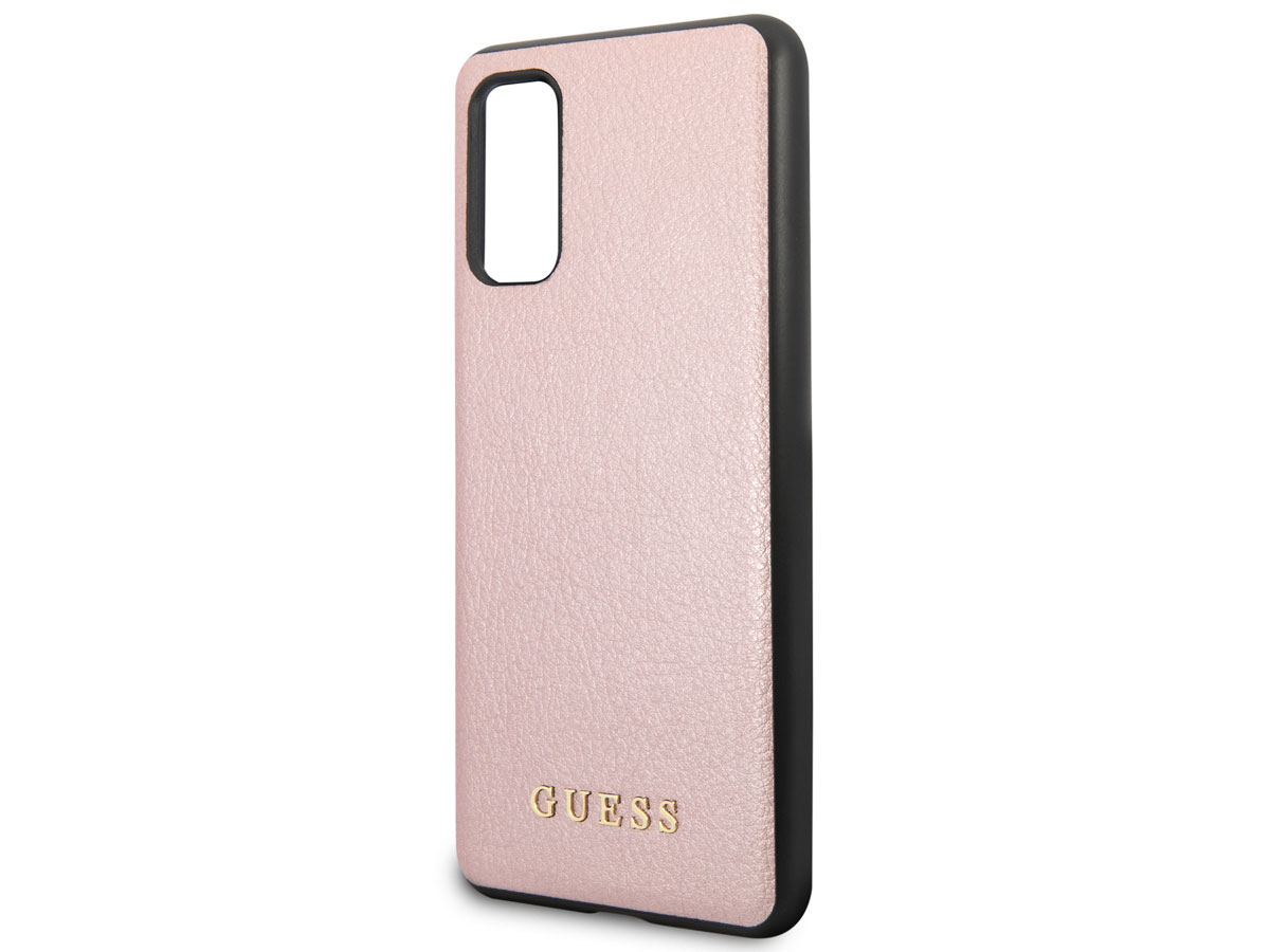 Guess Iridescent Case Rosé - Samsung Galaxy S20 hoesje