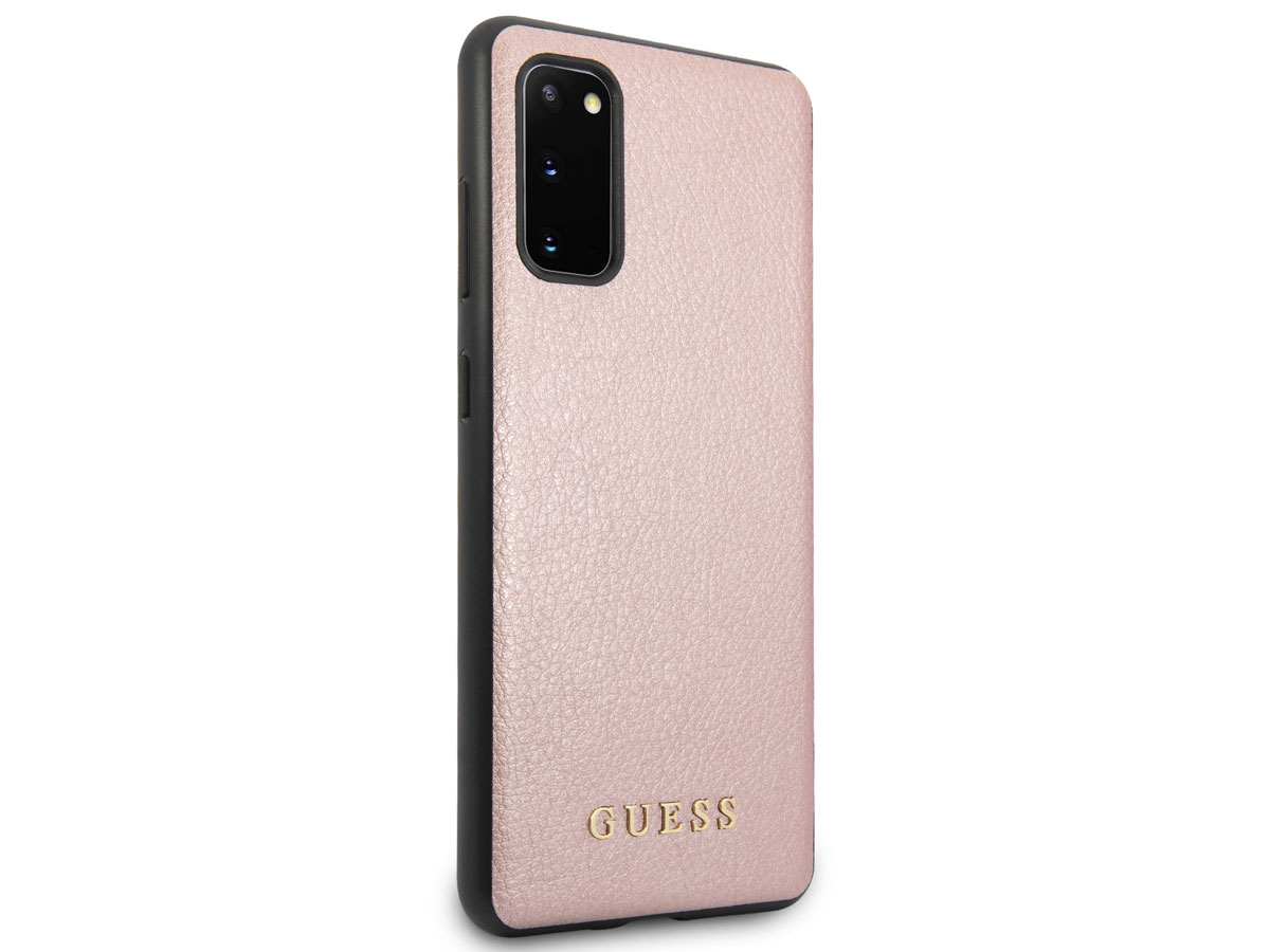 Guess Iridescent Case Rosé - Samsung Galaxy S20 hoesje