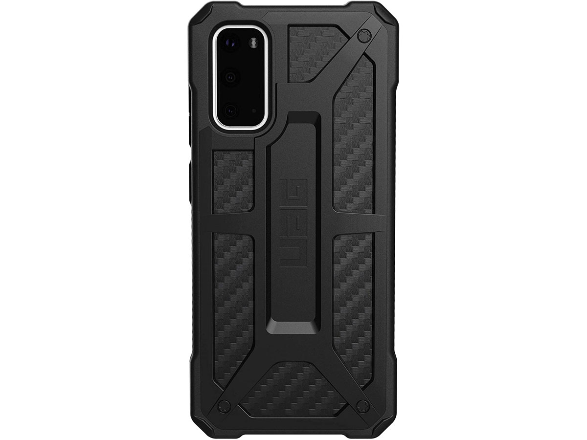 Urban Armor Gear Monarch Carbon - Samsung Galaxy S20 hoesje