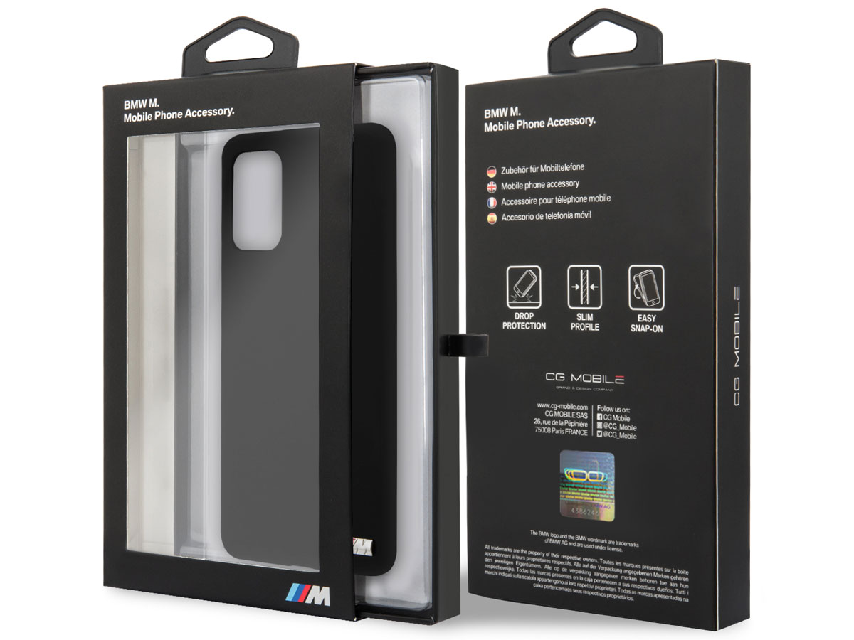 BMW M Sport Silicon Case Zwart - Samsung Galaxy S20+ hoesje