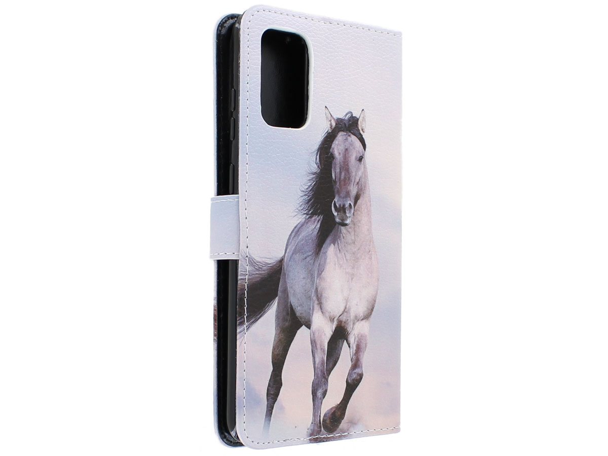 Book Case Mapje Paarden Print - Samsung Galaxy S20+ hoesje