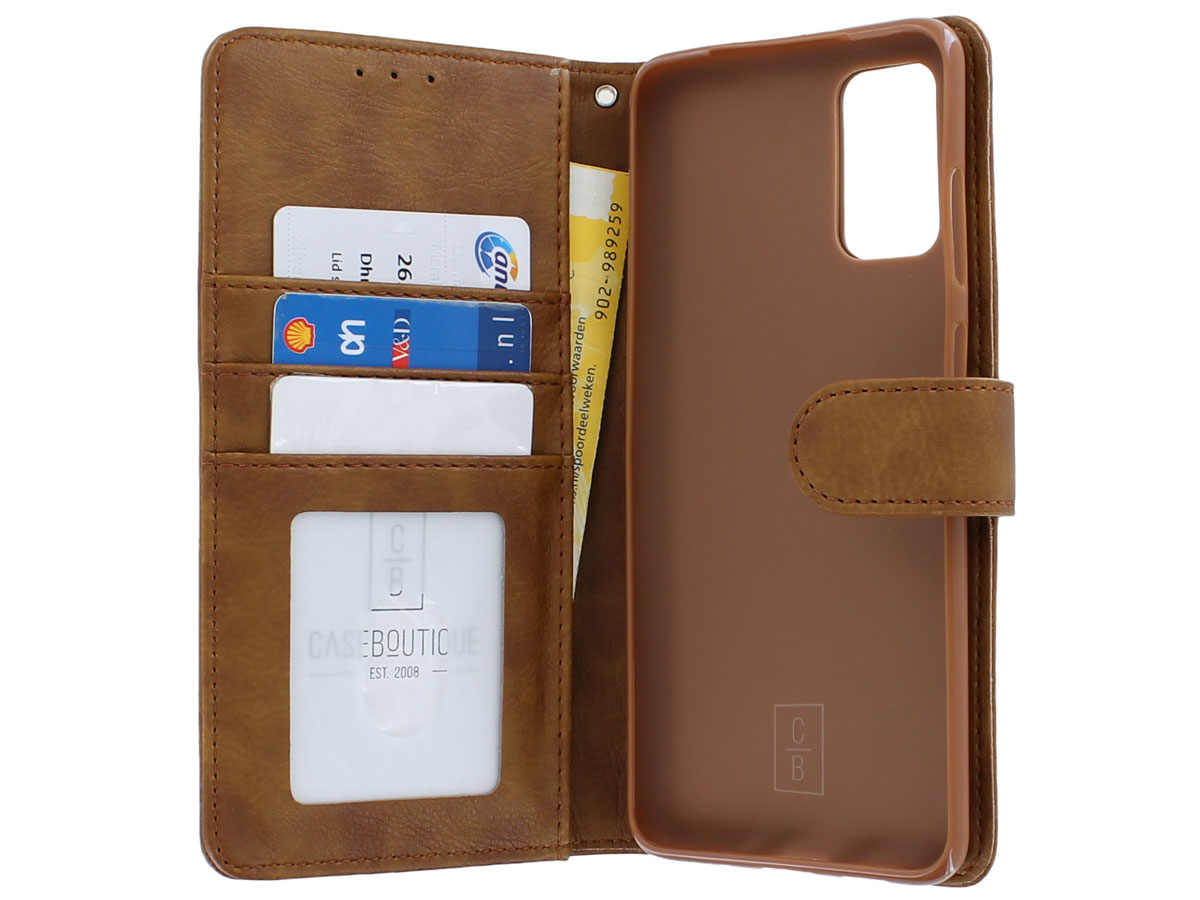 Book Case Deluxe Bruin - Samsung Galaxy S20+ hoesje