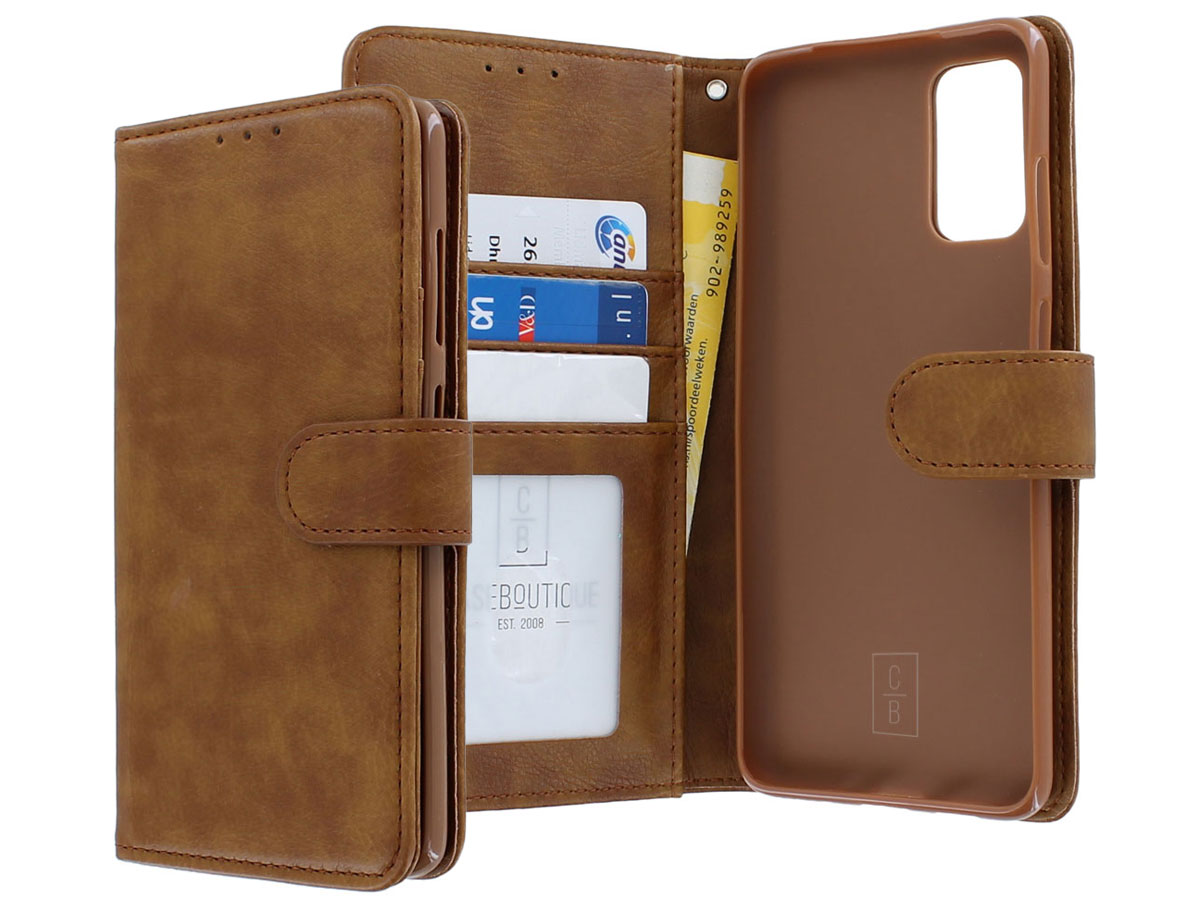 Book Case Deluxe Bruin - Samsung Galaxy S20+ hoesje