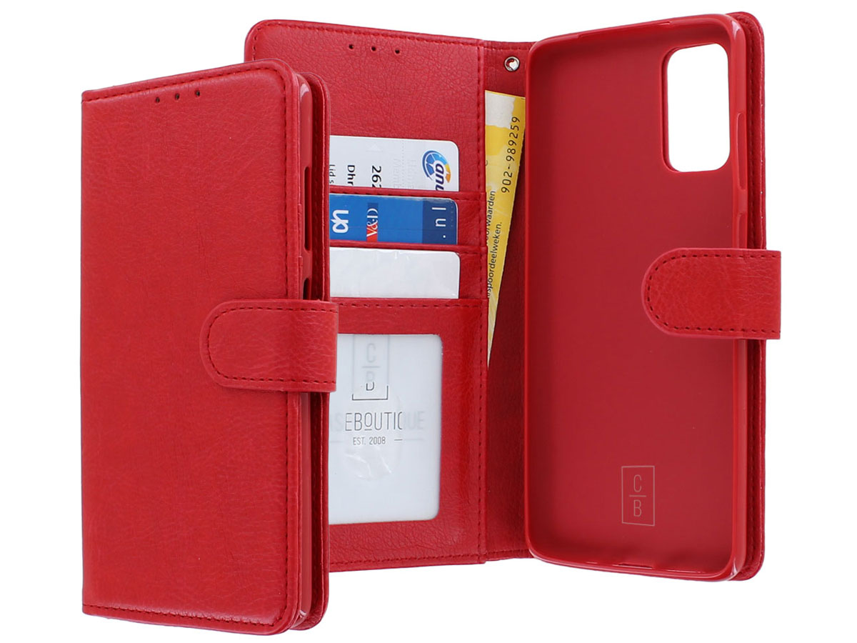 Book Case Deluxe Rood - Samsung Galaxy S20+ hoesje