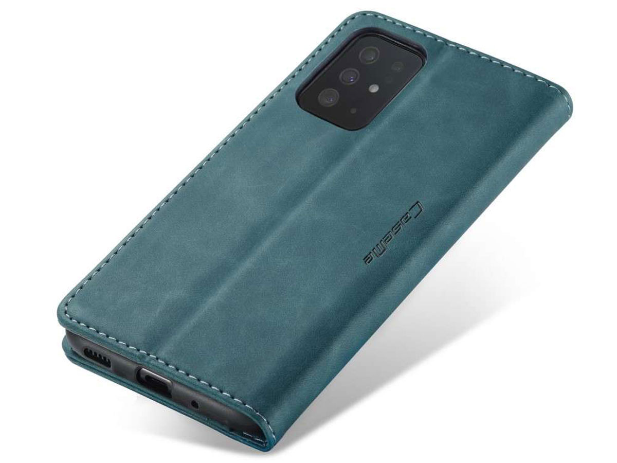 CaseMe Vintage BookCase Blauw - Samsung Galaxy S20+ hoesje