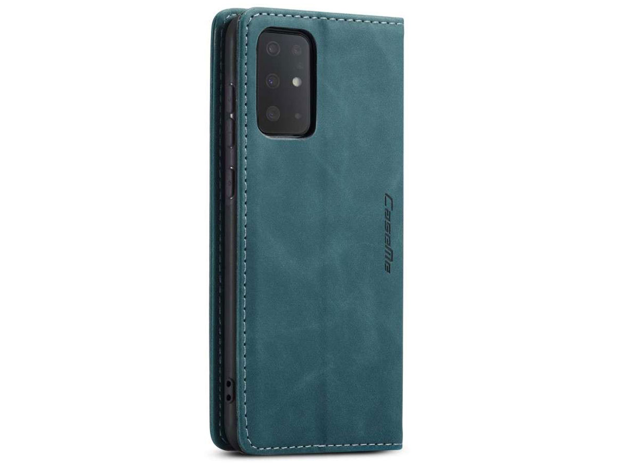 CaseMe Vintage BookCase Blauw - Samsung Galaxy S20+ hoesje