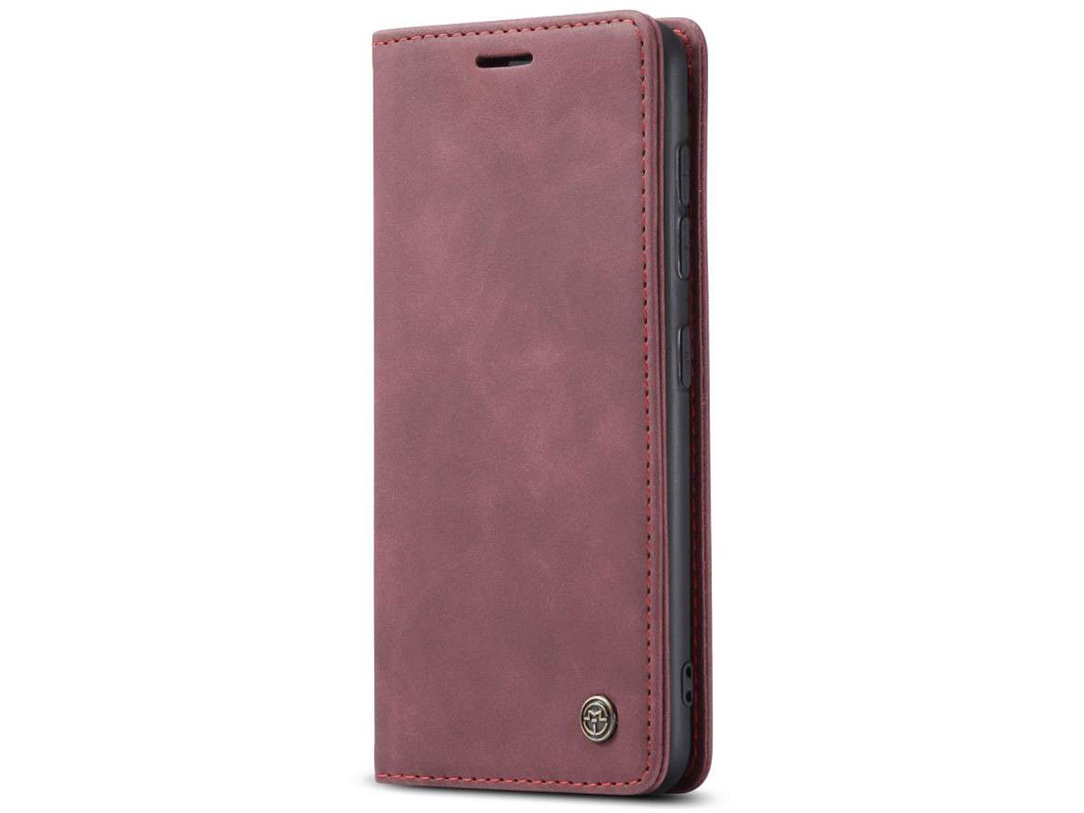 CaseMe Vintage BookCase Rood - Samsung Galaxy S20+ hoesje