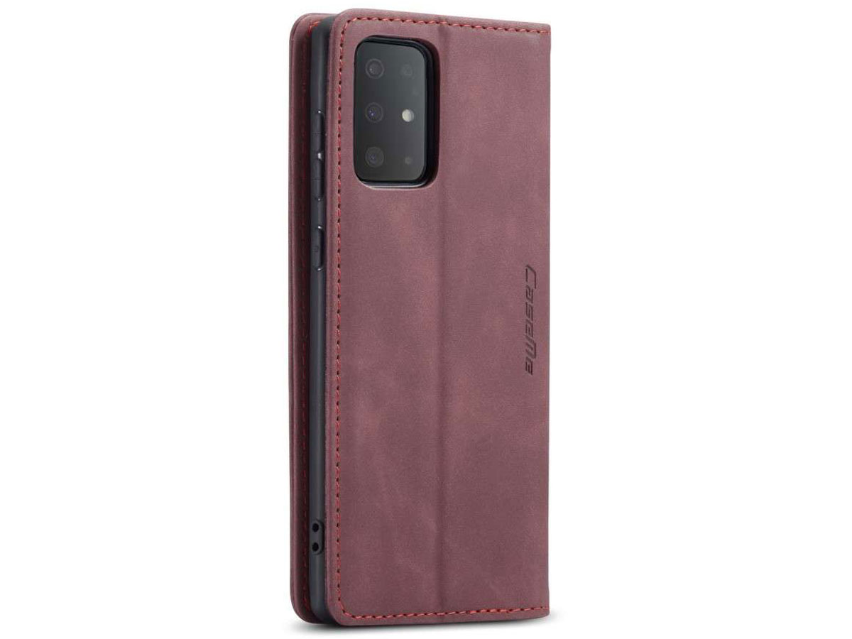 CaseMe Vintage BookCase Rood - Samsung Galaxy S20+ hoesje