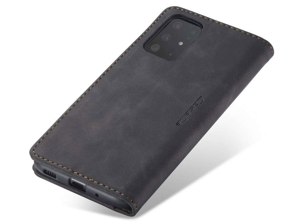 CaseMe Vintage BookCase Zwart - Samsung Galaxy S20+ hoesje