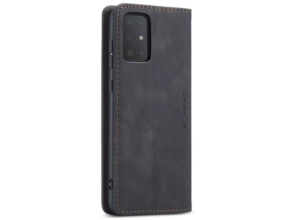 CaseMe Vintage BookCase Zwart - Samsung Galaxy S20+ hoesje