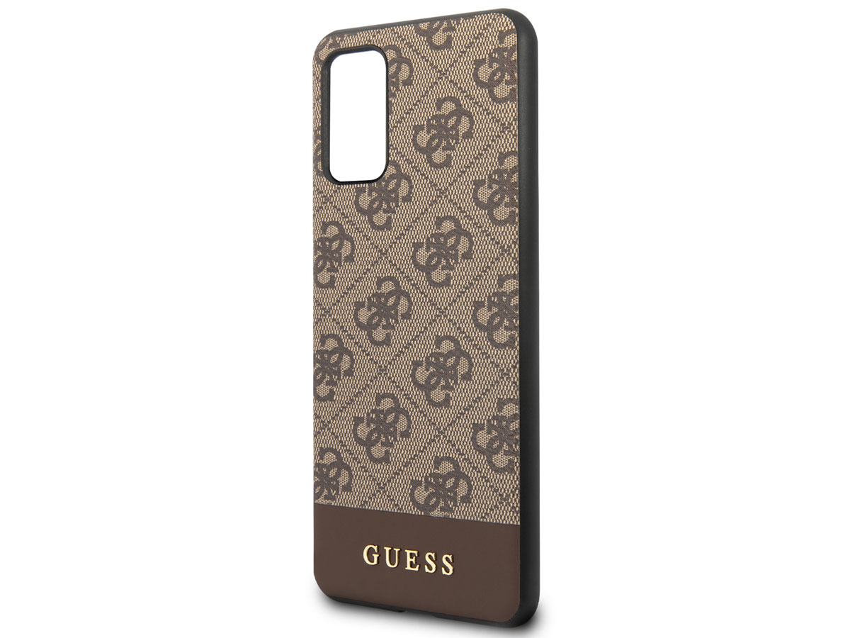 Guess 4G Monogram Case Bruin - Samsung Galaxy S20+ hoesje