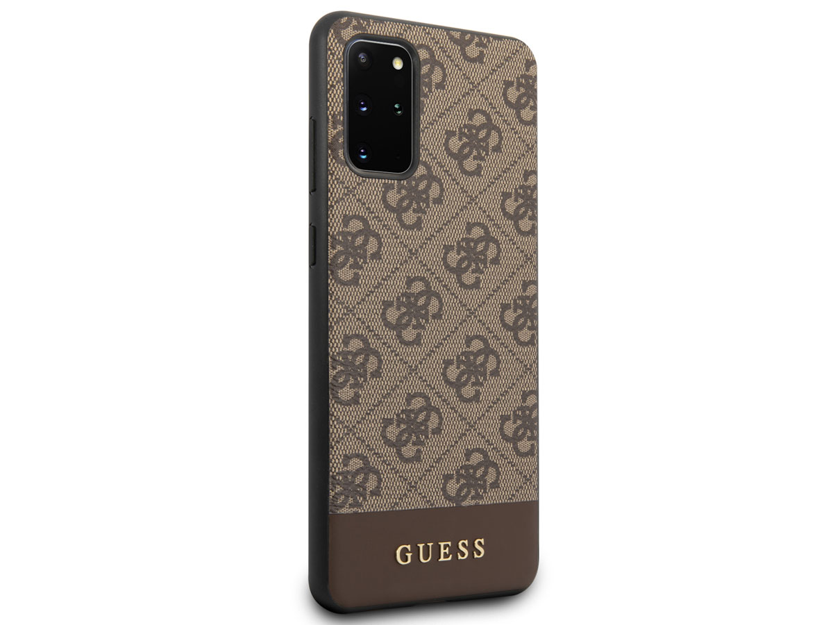 Guess 4G Monogram Case Bruin - Samsung Galaxy S20+ hoesje