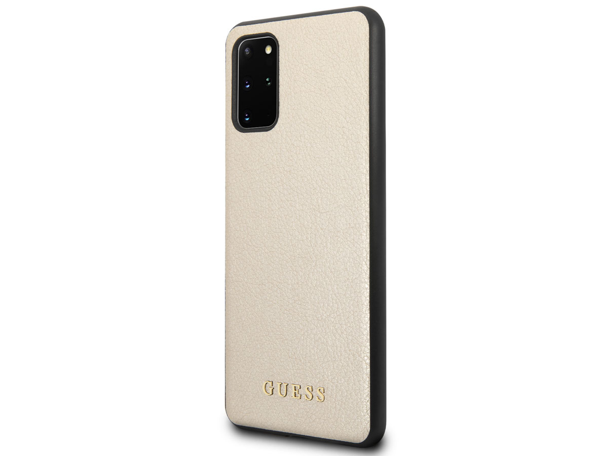 Guess Iridescent Case Goud - Samsung Galaxy S20+ hoesje