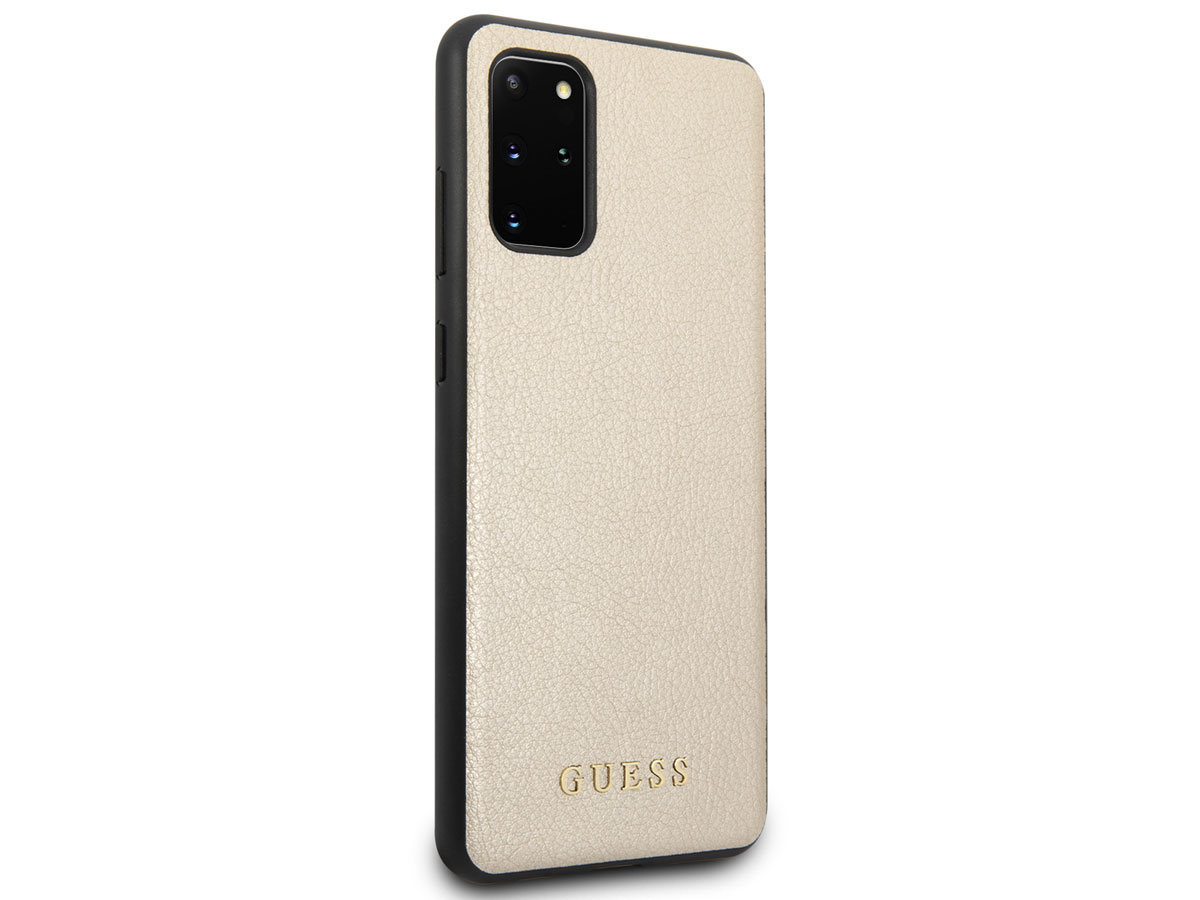 Guess Iridescent Case Goud - Samsung Galaxy S20+ hoesje