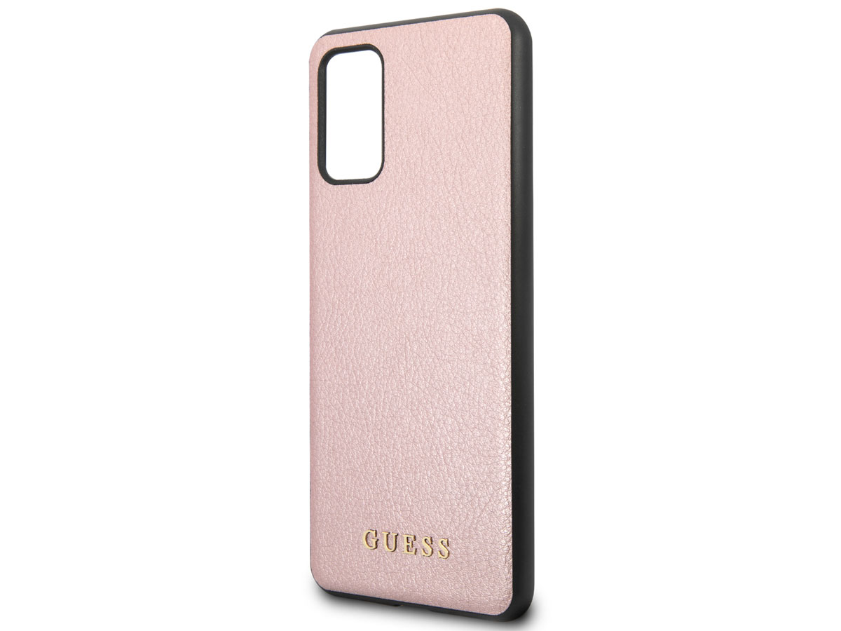 Leerling verjaardag Tonen Guess Iridescent Case Rosé | Galaxy S20+ hoesje