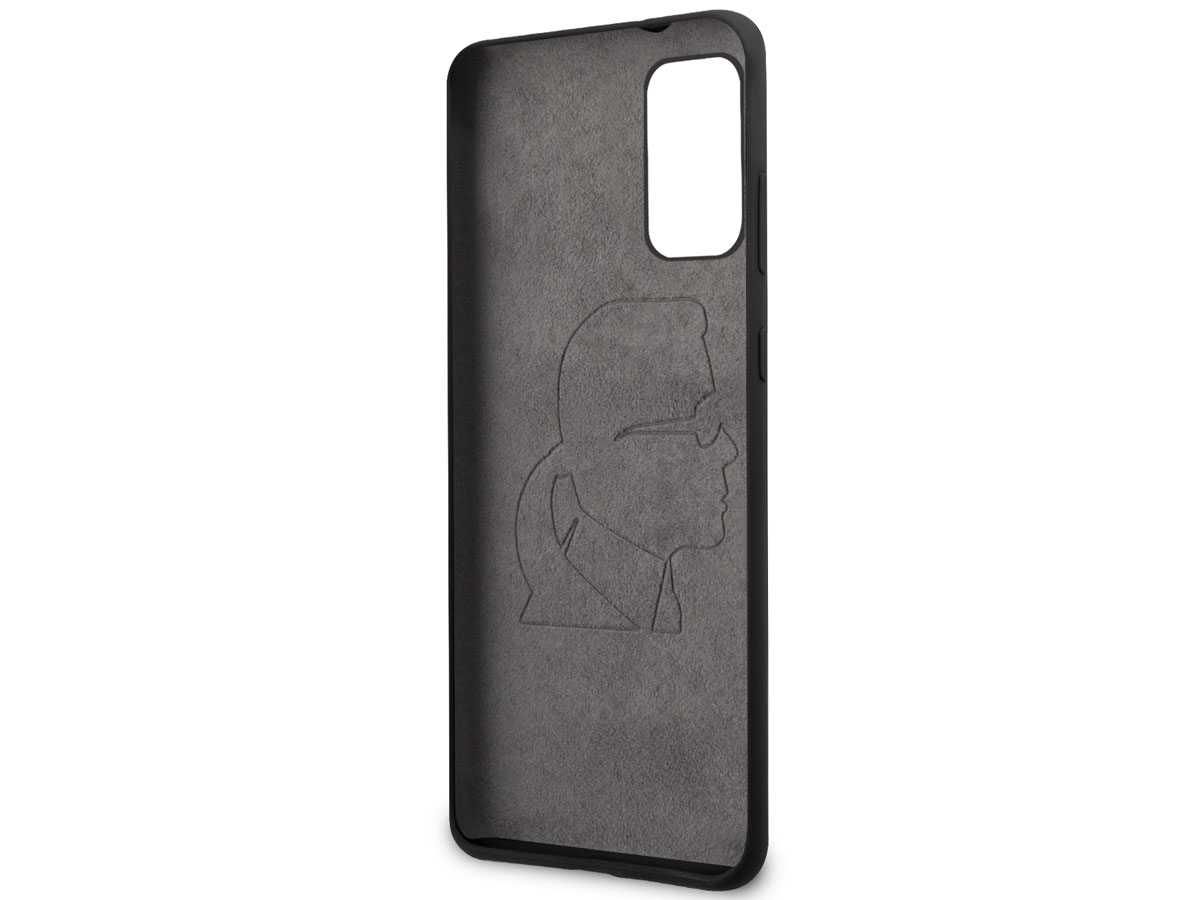 Karl Lagerfeld Iconic Case Zwart - Samsung Galaxy S20+ hoesje