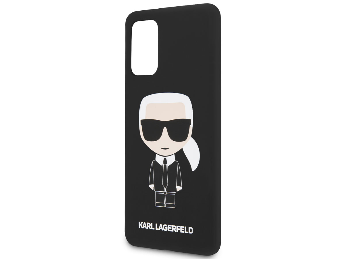 Karl Lagerfeld Iconic Case Zwart - Samsung Galaxy S20+ hoesje
