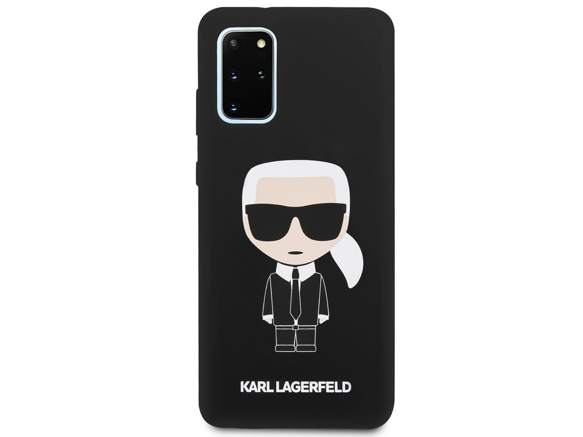 Karl Lagerfeld Iconic Case Zwart - Samsung Galaxy S20+ hoesje