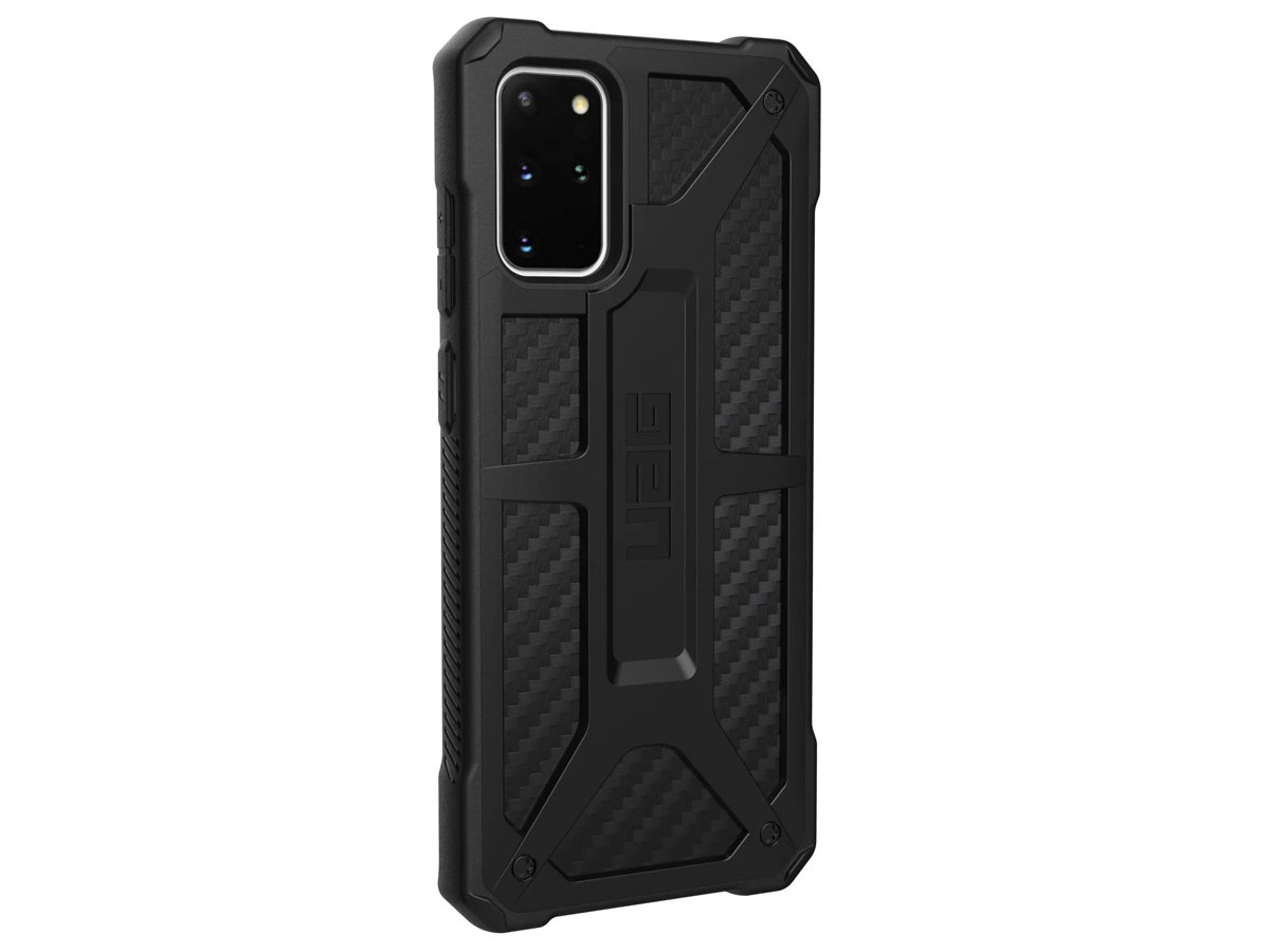 Urban Armor Gear Monarch Carbon - Samsung Galaxy S20+ hoesje