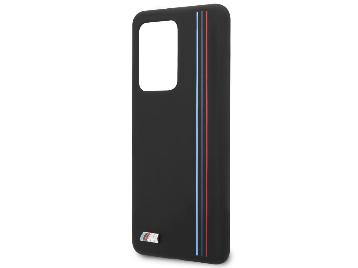 BMW M Lines Silicon Case Zwart - Samsung Galaxy S20 Ultra hoesje