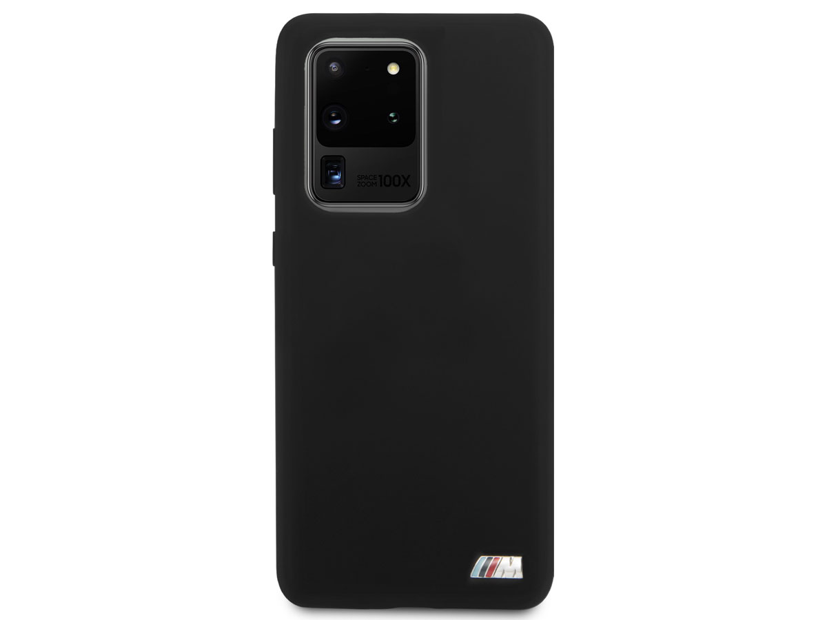 BMW M Sport Silicon Case Zwart - Samsung Galaxy S20 Ultra hoesje