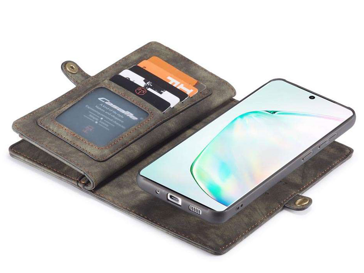 CaseMe 2in1 Wallet Ritsvak Case Zwart - Samsung Galaxy S20 Ultra Hoesje