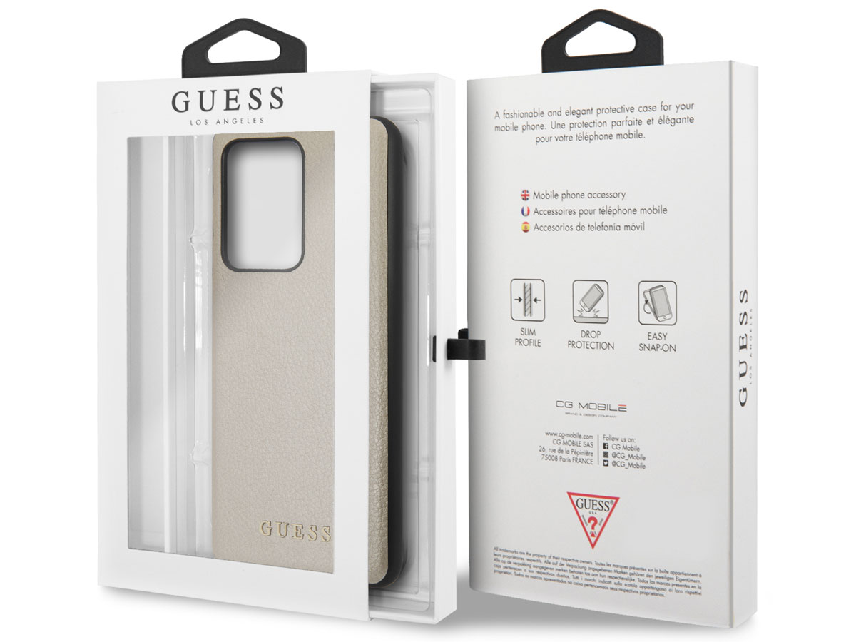 Guess Iridescent Case Goud - Samsung Galaxy S20 Ultra hoesje