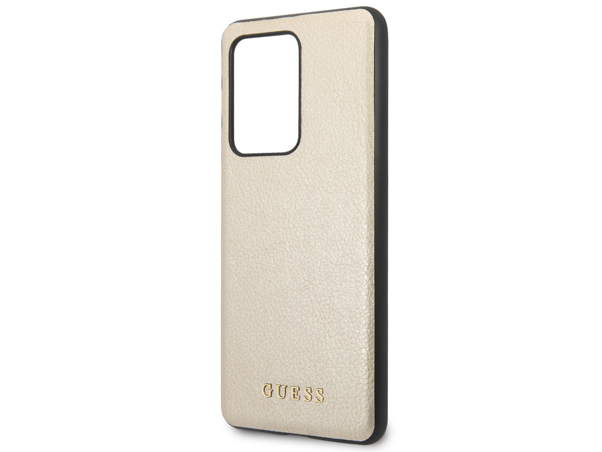 Guess Iridescent Case Goud - Samsung Galaxy S20 Ultra hoesje