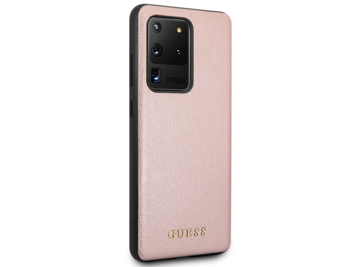 Guess Iridescent Case Rosé - Samsung Galaxy S20 Ultra hoesje