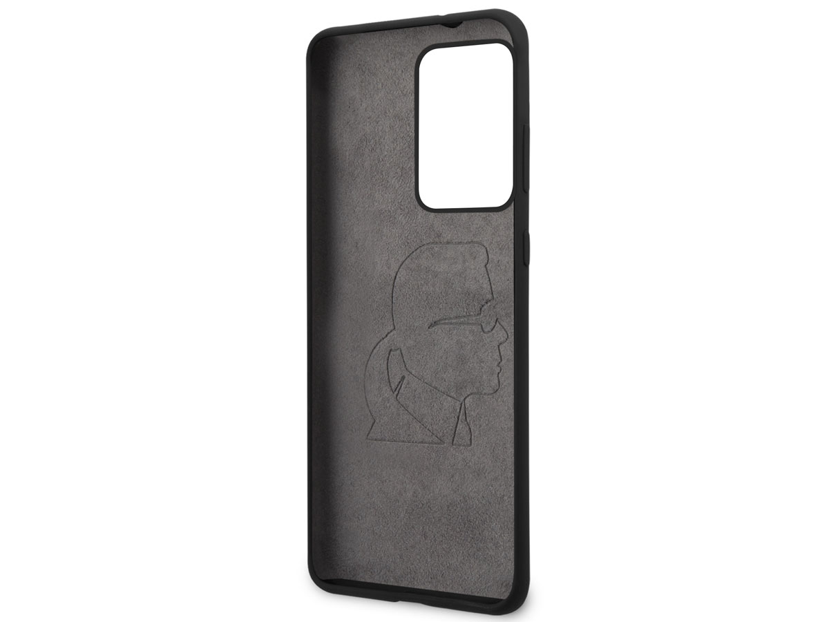 Karl Lagerfeld Iconic Case Zwart - Samsung Galaxy S20 Ultra hoesje