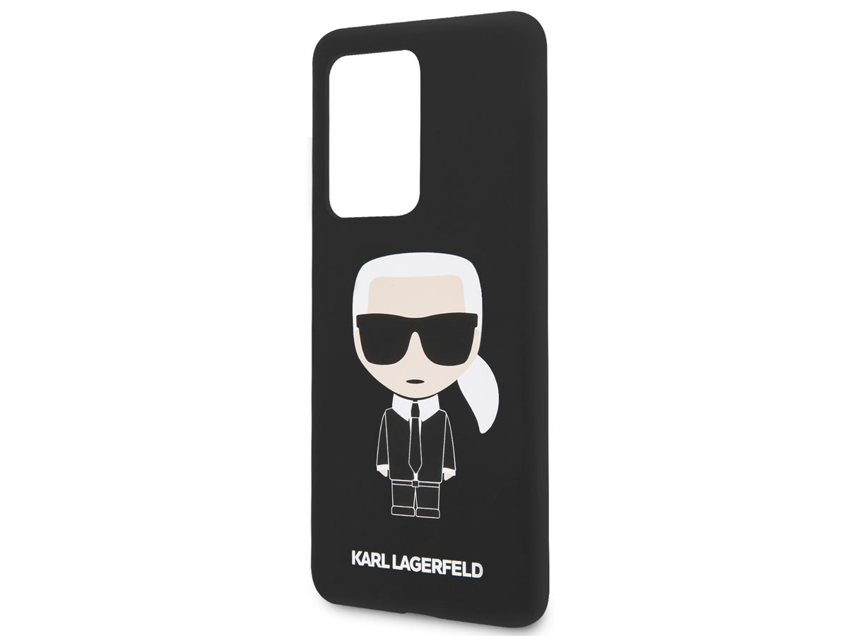 Karl Lagerfeld Iconic Case Zwart - Samsung Galaxy S20 Ultra hoesje