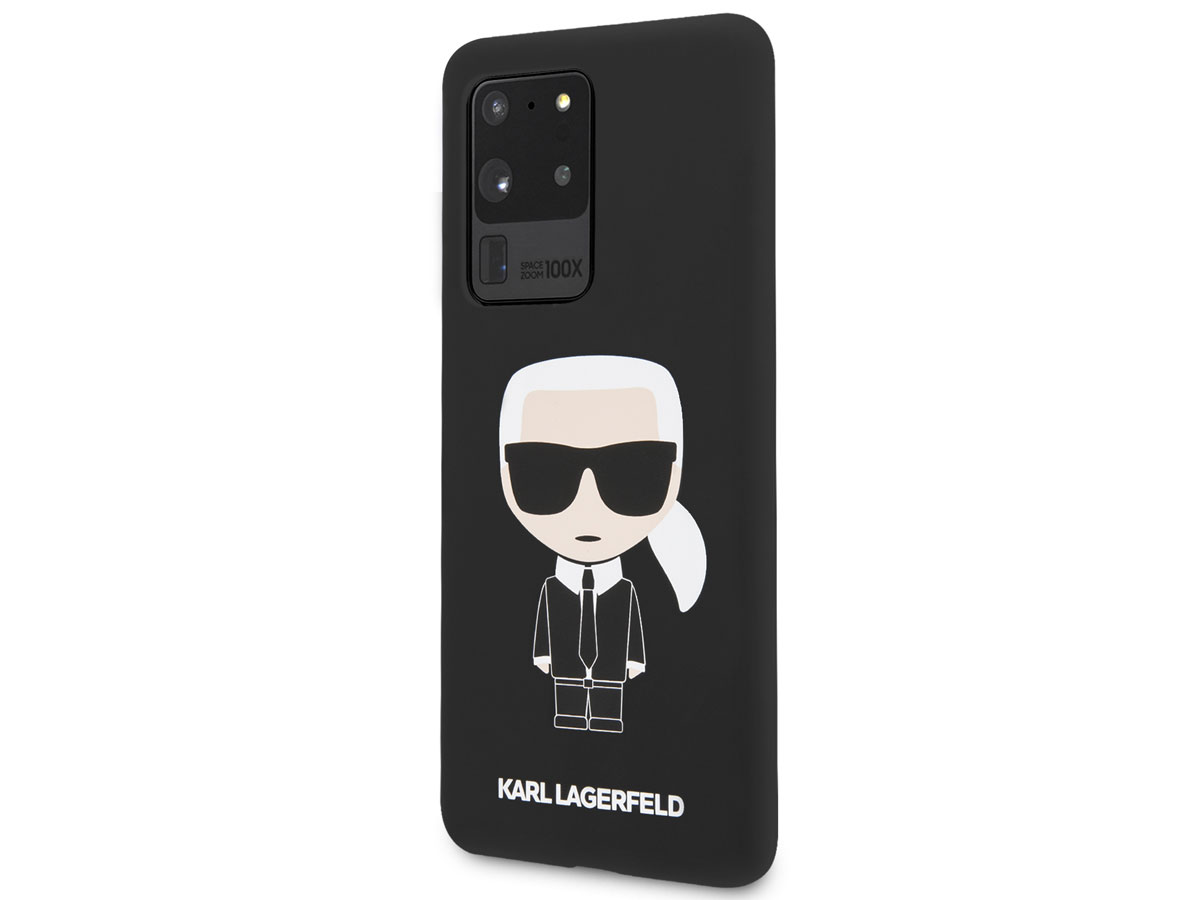 Karl Lagerfeld Iconic Case Zwart - Samsung Galaxy S20 Ultra hoesje