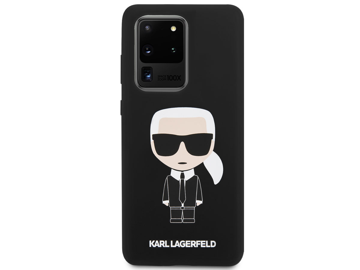 Karl Lagerfeld Iconic Case Zwart - Samsung Galaxy S20 Ultra hoesje