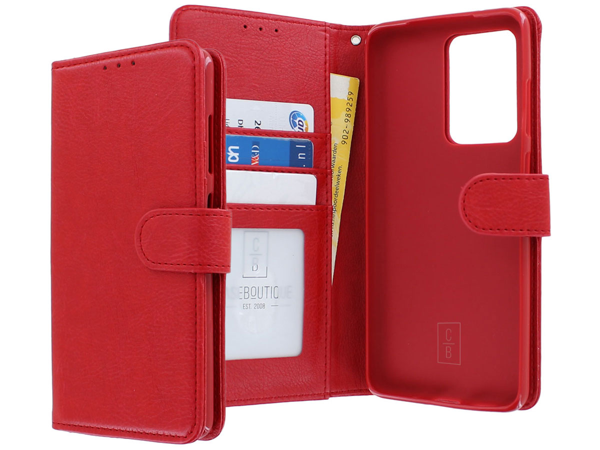 Book Case Deluxe Rood - Samsung Galaxy S20 Ultra hoesje