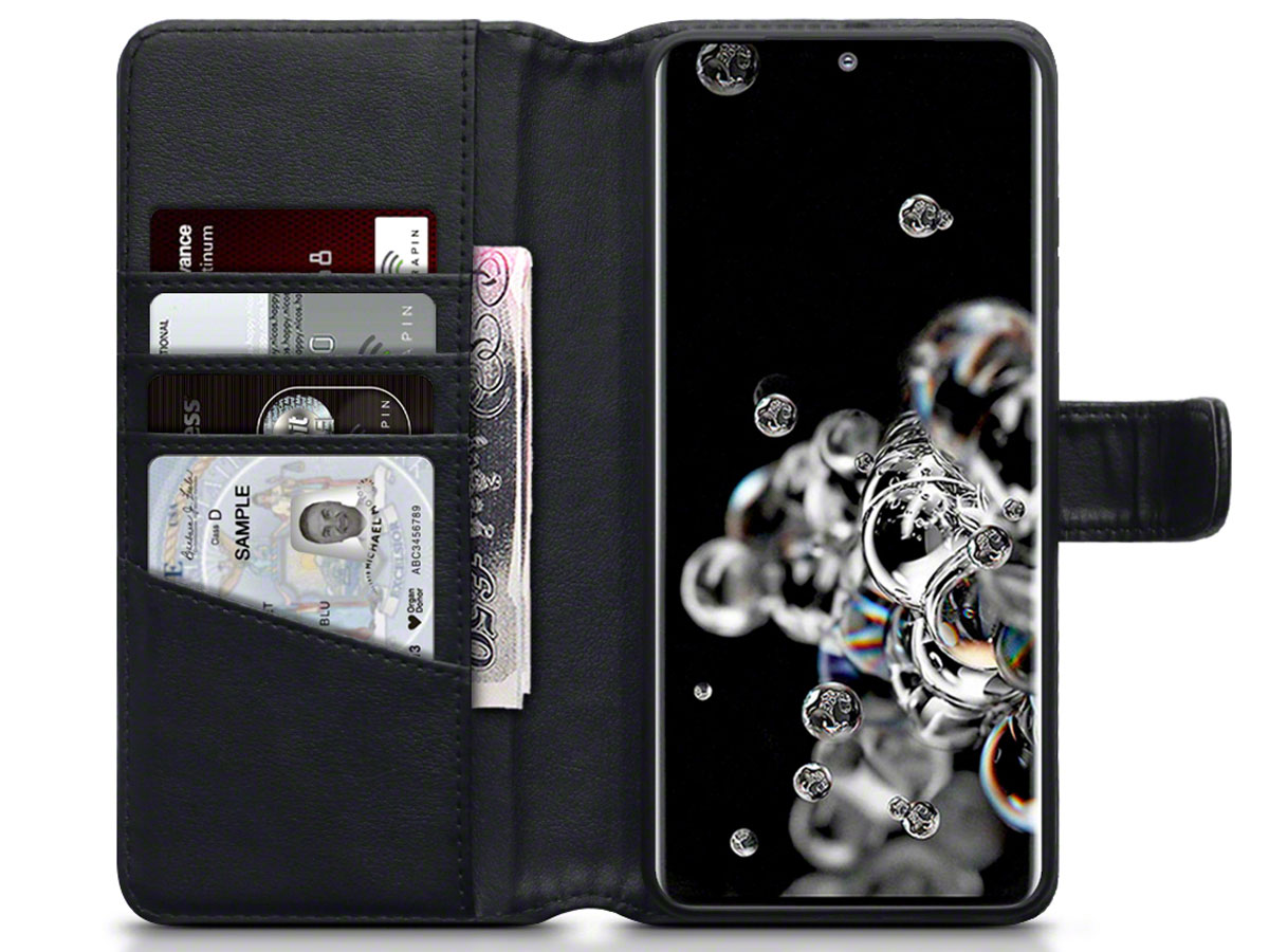 CaseBoutique Wallet Case Leer Zwart - Galaxy S20 Ultra hoesje