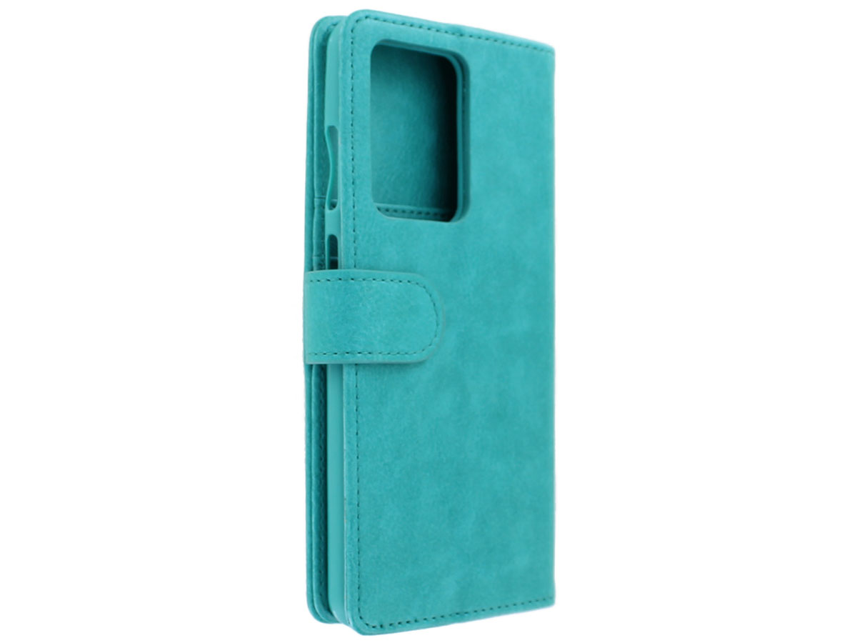 Book Case met Ritsvakje Turquoise - Samsung Galaxy S20 Ultra hoesje