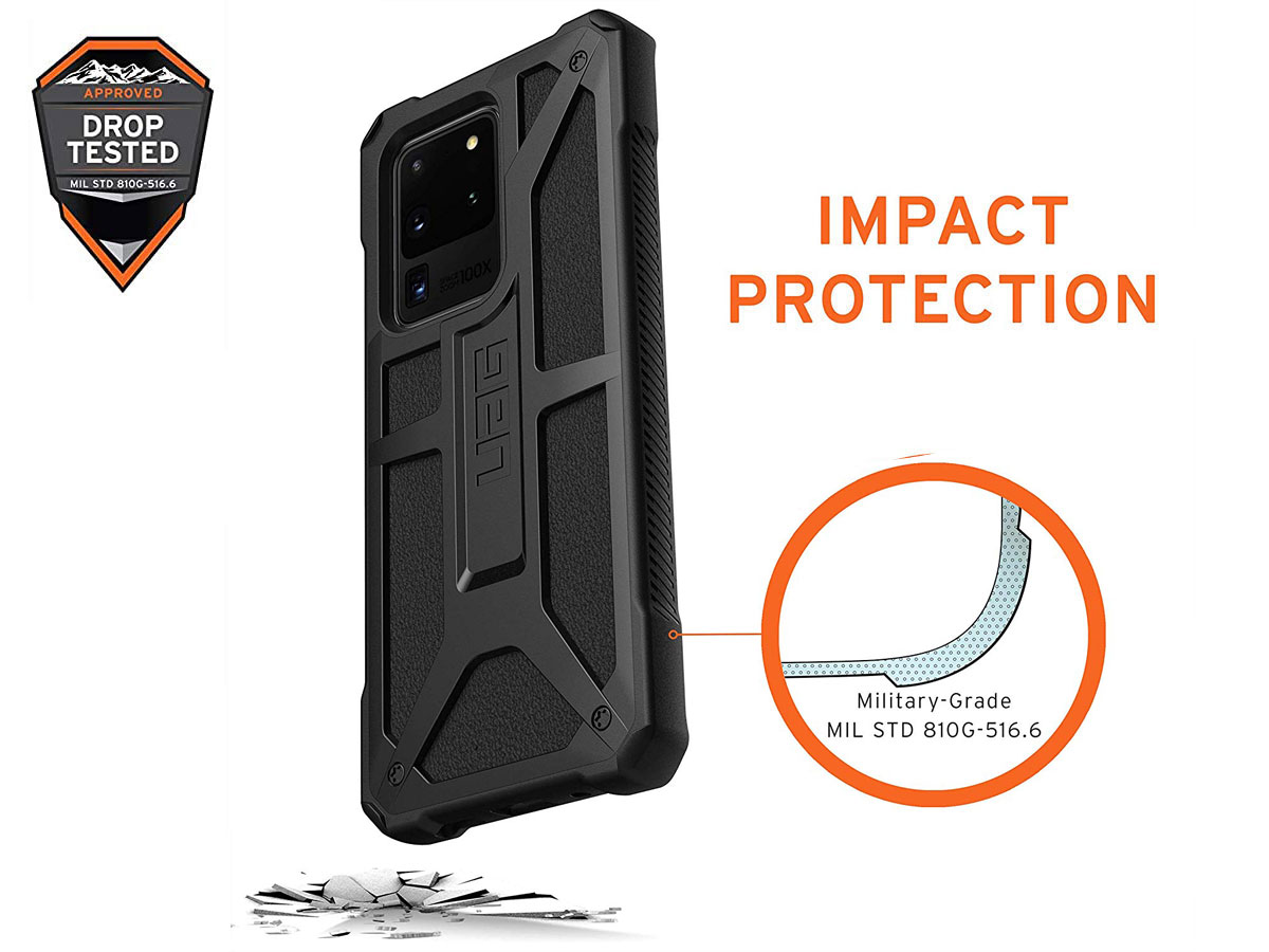 Urban Armor Gear Monarch Leer - Samsung Galaxy S20 Ultra hoesje