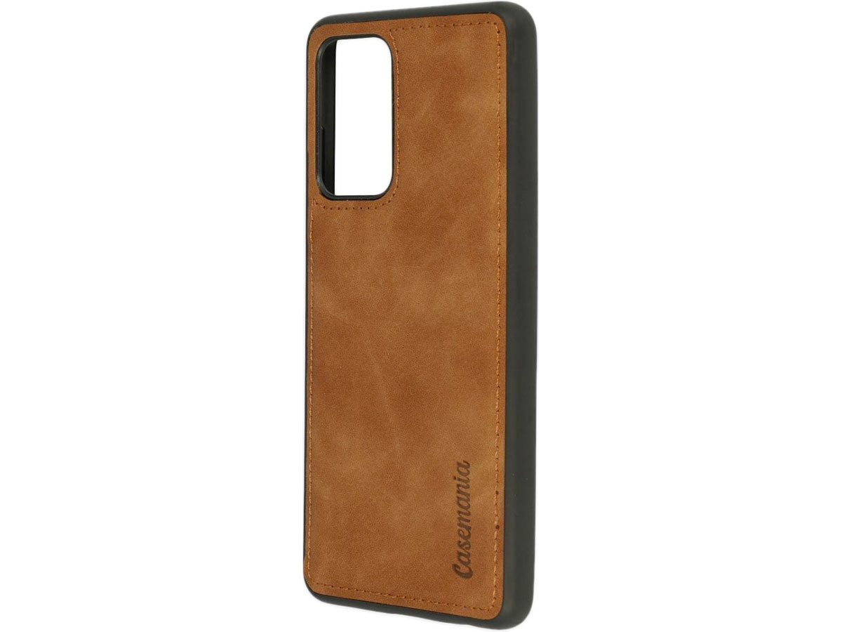 CaseMania 2in1 Magnetic Bookcase Bruin - Samsung Galaxy S21 FE Hoesje