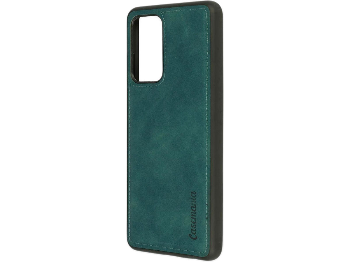 CaseMania 2in1 Magnetic Bookcase Groen - Samsung Galaxy S21 FE Hoesje