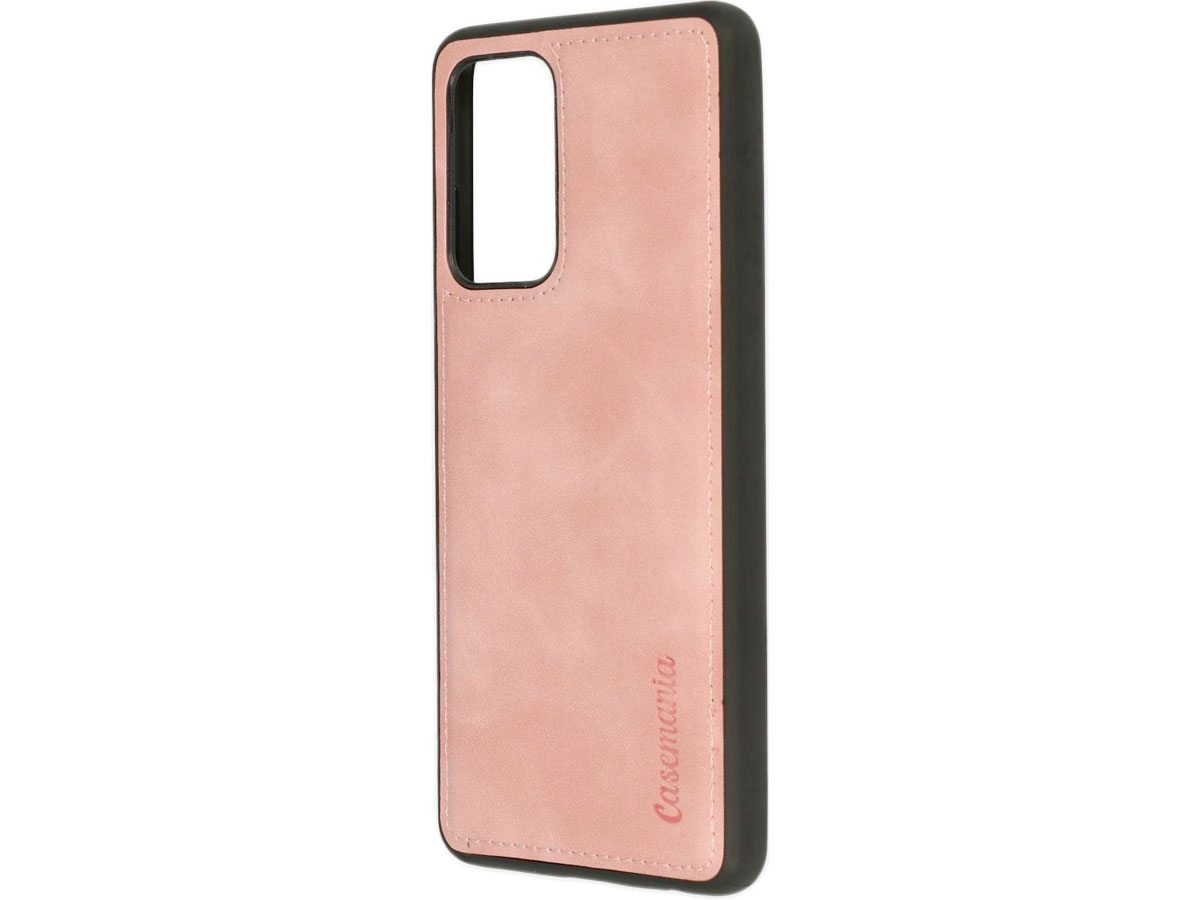 CaseMe 2in1 Magnetic Bookcase Roze - Samsung Galaxy S21 FE Hoesje