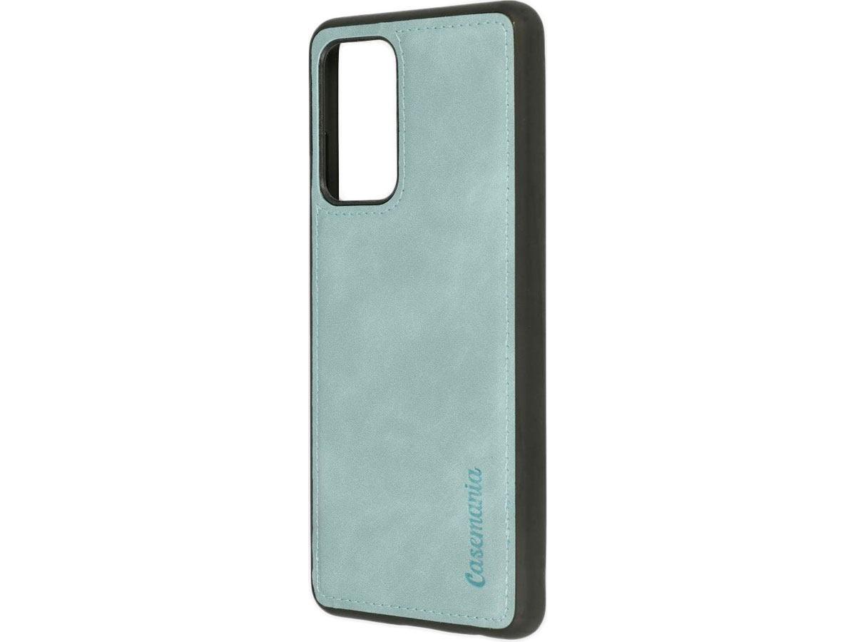 CaseMania 2in1 Magnetic Bookcase Aqua - Samsung Galaxy S21 FE Hoesje