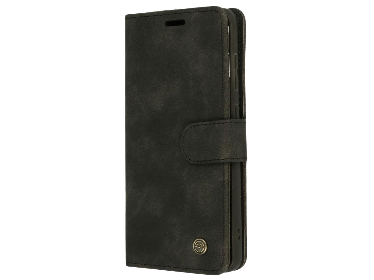 CaseMania 2in1 Magnetic Bookcase Zwart - Samsung Galaxy S21 FE Hoesje